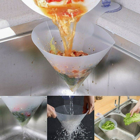 Self-Standing Stopper Kitchen Anti-Blocking Device Foldable Filter Simple Sink Recyclable Collapsible Drain filter